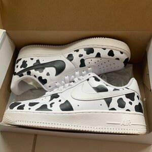 Brand New Custom Nike Women’s Air Force 1 Cow Print. Never Worn